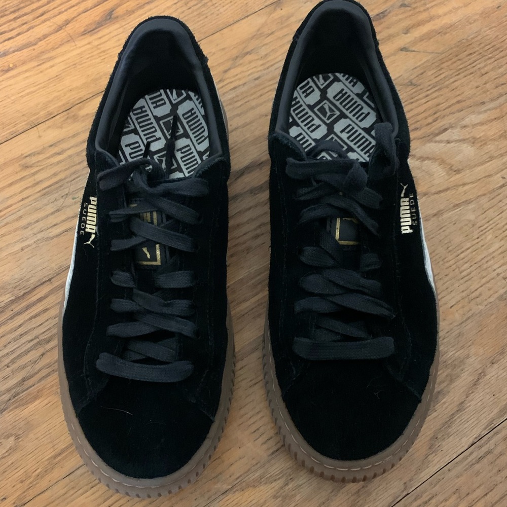 Puma suede platform sneakers